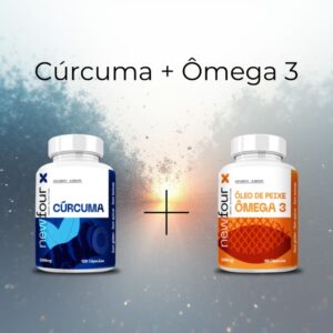 Combo Cúrcuma e Ômega 3 da New Four