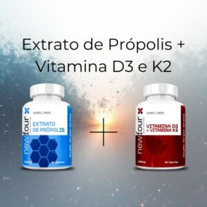 Combo Extrato de Própolis + Vitamina D3 com K2 New Four