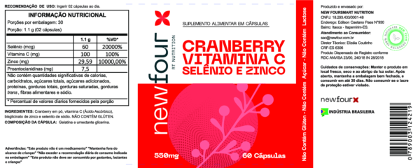 Cranberry, Vit-C, Selênio e Zinco - Imagem 3